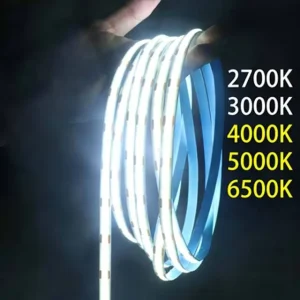 COB LED Light Strip 24V 320 LEDs/m 3000K 4000K 6500K Flexible PVC IP20