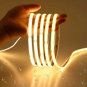 COB LED Light Strip High Density 8mm Flexible Voice Controlled for Home Office CE Certified Smart Strip Beads Can Be Cut for