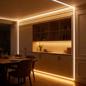 COB LED Strip 24V 10W 480 LEDs ETL CE for Warehouse Aisle and Industrial Storage Rack Lighting