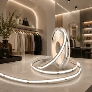 COB LED Strip DC24V 4100K 320 LEDs/m 12W/m 1320 lm/m 115 lm/W Ra80 50mm Cut Commercial Display Lighting