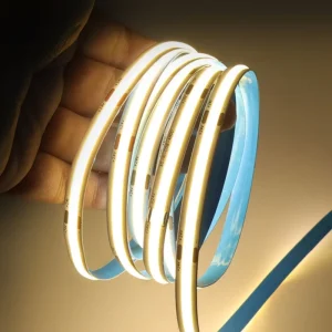 COB LED Strip Light 12V 24V 3000K 4000K 6500K Bendable Flexible Ribbon for Cabinet Cove Lighting