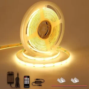 COB LED Strip Light 12V 24V IP20 320 LEDs 3000K 4000K 6000K for Living Room and Ceiling Lighting
