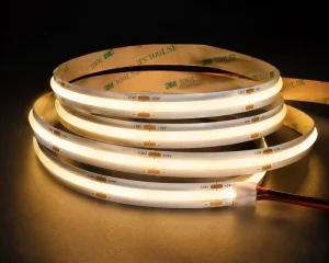 COB LED Strip Light 528 LEDs Warm White/Cool White 12V/24V IP33 Flexible Tape for Commercial Interior Lighting