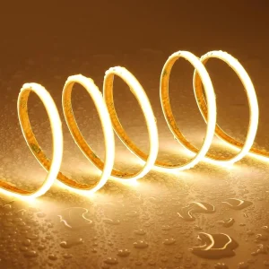 COB LED Tape Light Ultra Thin Warm White LED Strip for Christmas and Holiday Decoration
