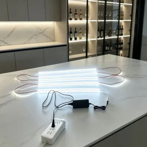 COB Profile Light LED Strip Smart Under-Cabinet Lighting for Wine Rack Wall Mounting