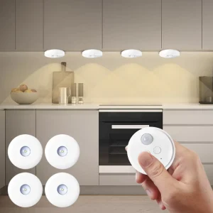 COB Wireless Round Rechargeable Under-Cabinet Night Light
