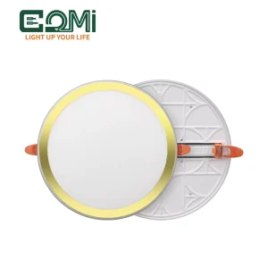COMI Dual Color Dimmable Recessed 36W 3D Panel Light With Color Decorative Frame