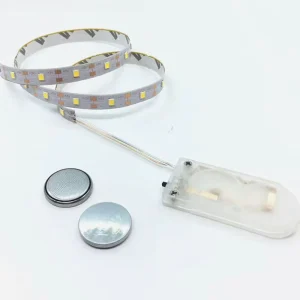 CR2032 Small Battery Operated 3V Smd 2835 Warm White Button Cell Battery Powered Led Strip Light