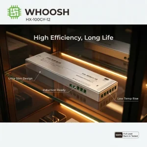 Cabinet LED Power Supply 12V 100W 8.33A HX-GY Series Constant Voltage DIN Rail Driver