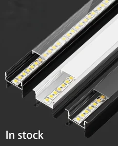 Cabinet Led Strip Light Embedded 3500k Concealed Lamp Slot U shaped Aluminum Alloy Led Strip Light Aluminium Profile Light Strip