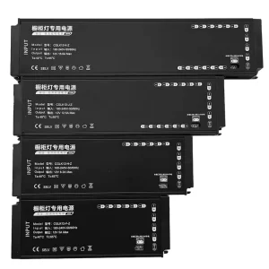 Cabinet Light Driver Power Supply 12V 24V LED Transformer 24w 36w 50w 60w 100w 200w DC Switching Power Supply for Cabinet Lights
