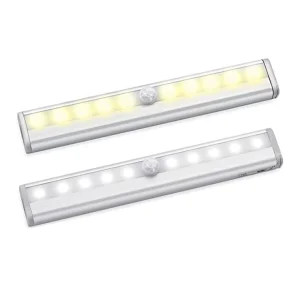 Cabinet Light Led Battery Powered Security Cabinet Lighting 10 Led Motion Sensor Closet Light