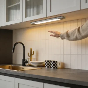 Cabinet Light with Motion Sensor, Rechargeable Battery, Wireless Magnetic Mount, and Dimmable LED Lighting for Kitchen