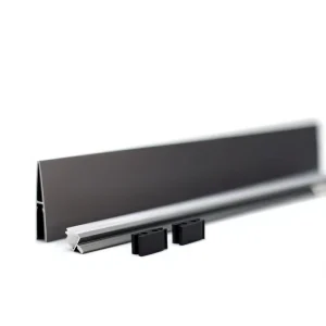 Cabinet for 12mm Wood Panels Front-Edge Aluminum Profile Surface-Mounted LED Display Case OEM Factory YB4002-23
