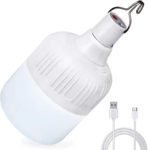 Camping Emergency LED Rechargeable Bulb, IPX4 Waterproof, 60W 90W 130W 170W 220W, USB