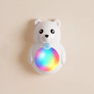 Cartoon Bear USB Rechargeable RGB Wall Lamp with Motion Sensor Wireless Magnetic LED Night Light