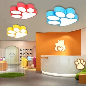 Cartoon Claw LED Ceiling Light 45cm 60cm 80cm 24W 36W 64W Kindergarten Lighting Lamp Daycare Children’s Playground Pendant Light