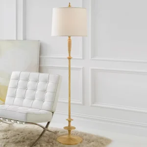 Cast Aluminum American Style Living Room Floor Lamp Study Bedroom Bedside Floor Lamp Modern Simple Hotel Decorative Lighting