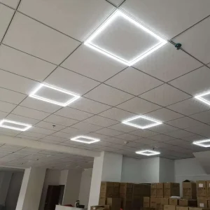 Ceiling Mounted Ultra Thin Smart Slim Flat Aluminum Frame 600 x 600 mm 48W High CRI 80 LED Panel Light