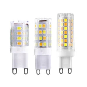 Ceramic Dimmable G9 LED Candle Bulb 3W 5W 7W 9W 15W 18W 2835 110V 220V 85-220V Three-Color Lampholder