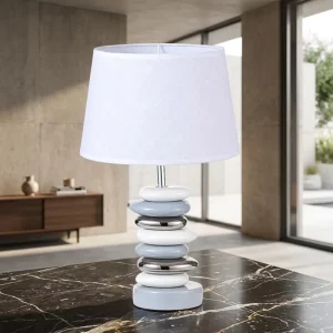Ceramic Stone Table Lamp for Hotel, Living Room or Bedside