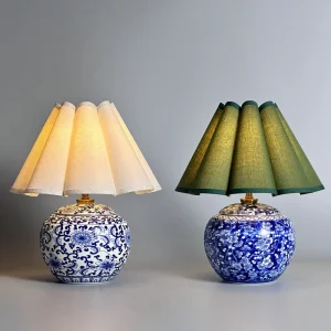 Ceramics Table Lamp LED Modern Creative Luxury Desk Light for Home Living Room Study Bedroom