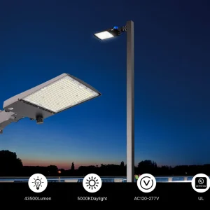 Certified DLC Certified Outdoor LED Street Light 200W 150lm w Aluminum Alloy Body for Road Lighting 5 year Warranty