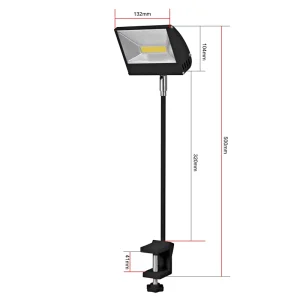 Changeable Aluminum Led Lights COB Spotlight Exhibition Arm Lighting for Trade Show Booth Arch Display Stand Advertising Expo