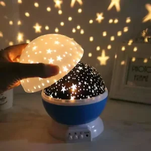 Children Bedroom LED Night Light Baby Lamp Colorful LED Romantic Starry Sky Projector Warm Light Table Lamp