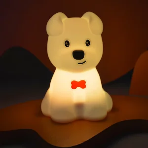 Children’s LED Animal Silicone Dog Night Light Sleep Lamp Puppy Shape