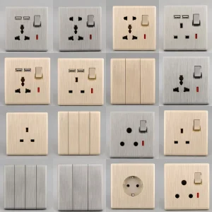 China 3 Gang 4 Gang 2 Way Plastic Electric Switches and Sockets Electric Wall Switch for Home