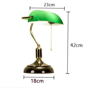 China European Banker Table Lamp Nordic Table Lamp Gree Desk Lamp