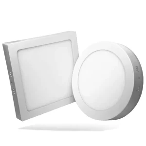 China Factory Round and Square Surface-Mounted LED Ceiling Panel Light 6W 9W 12W 15W 18W 24W Indoor