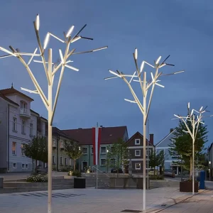 China Factory’s XINHAI DC24V Outdoor LED Garden Lights Stainless Steel Decorative Tree Light Street Landscaping IP65 Road Use