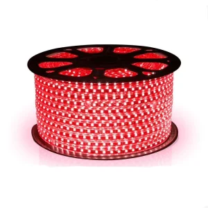 China factory LED high voltage led strip red High Brightness 110V 220V led tape 60LEDs m led strip light 5050 smd Decoration Bar