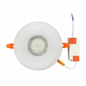 China manufacturer indoor adjustable recessed round LED panel light with frame, 2 colors