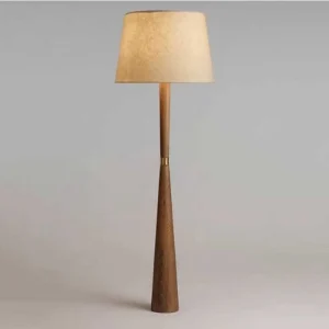 Chinese Creative Simple Solid Wood Personalized LED Floor Lamp Custom Decorative Hotel Living Room Bedroom Decorative