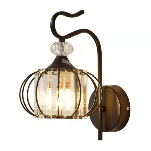 Chinese New Design High Quality Metal Crystal Lantern Wall Lamp Decoration Lighting Bracket Light Rechargeable Wall Fitting
