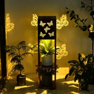 Chinese Style Solar Flower Lights Garden Villa Decorative Outdoor Waterproof Courtyard Atmosphere Led Lights Flower