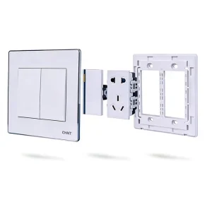Chint NEW9E 10A 120 Type IP20 Fireproof PC Wall Switch Socket with Easy Installation Household
