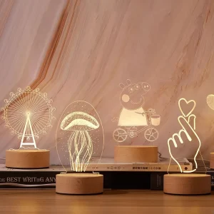 Christmas 3D Illusion LED Acrylic Night Light
