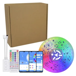 Christmas Indoor Flexible LED Strip SMD5050 RGB APP Wi-Fi Control Smart DC12V/24V Ra95 IP65/67/68 USB
