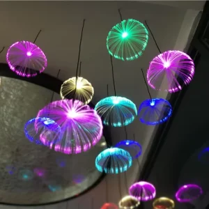 Christmas Jellyfish Lamp IP65 LED RGB Change 20cm Diameter Landscape Garden Decorative Light Holiday Mode Hanging Flower Shape