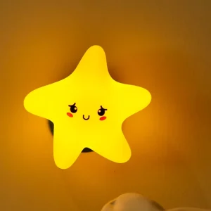 Christmas Star Decor Kids Room Night Light Warm White Touch Sensitive