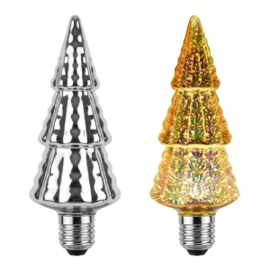 Christmas Tree Lights 3D Fireworks LED Light Bulb E26 E27 110v 220v 2700K Warm White for Christmas Party Home Hotel Decoration