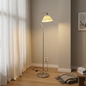 Chrome E26 E27 Modern Decorative Indoor LED Floor Lamp for Living Room