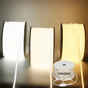 Cinta Led Strip110v 220v IP65 Waterproof Cob Led Strip Ce Rohs Flexible Tape 3000k 4000k 6000k Cob Led Strip Light