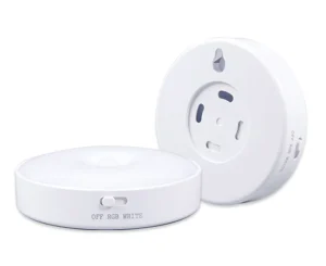 Circle USB-Rechargeable Motion Sensor LED Night Light for Kitchen, Bedroom, Stairs, Hallway, Cabinet, Closet, or Wardrobe