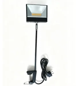 Clamp Mount Trade Show LED Light 30W Adjustable Long Arm Exhibition Lamp Aluminum Housing 3000-6000K Booth Display IP44 Ra80