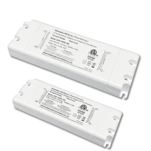 Class 2 ETL Certified 25W 50W Triac Dimmable Driver AC 120V to DC 24V Transformer for LED Lighting Dimmers